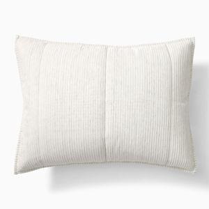 Heathered Linear Oatmeal Shams