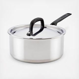5-Ply Clad Induction Sauce Pan with Lid