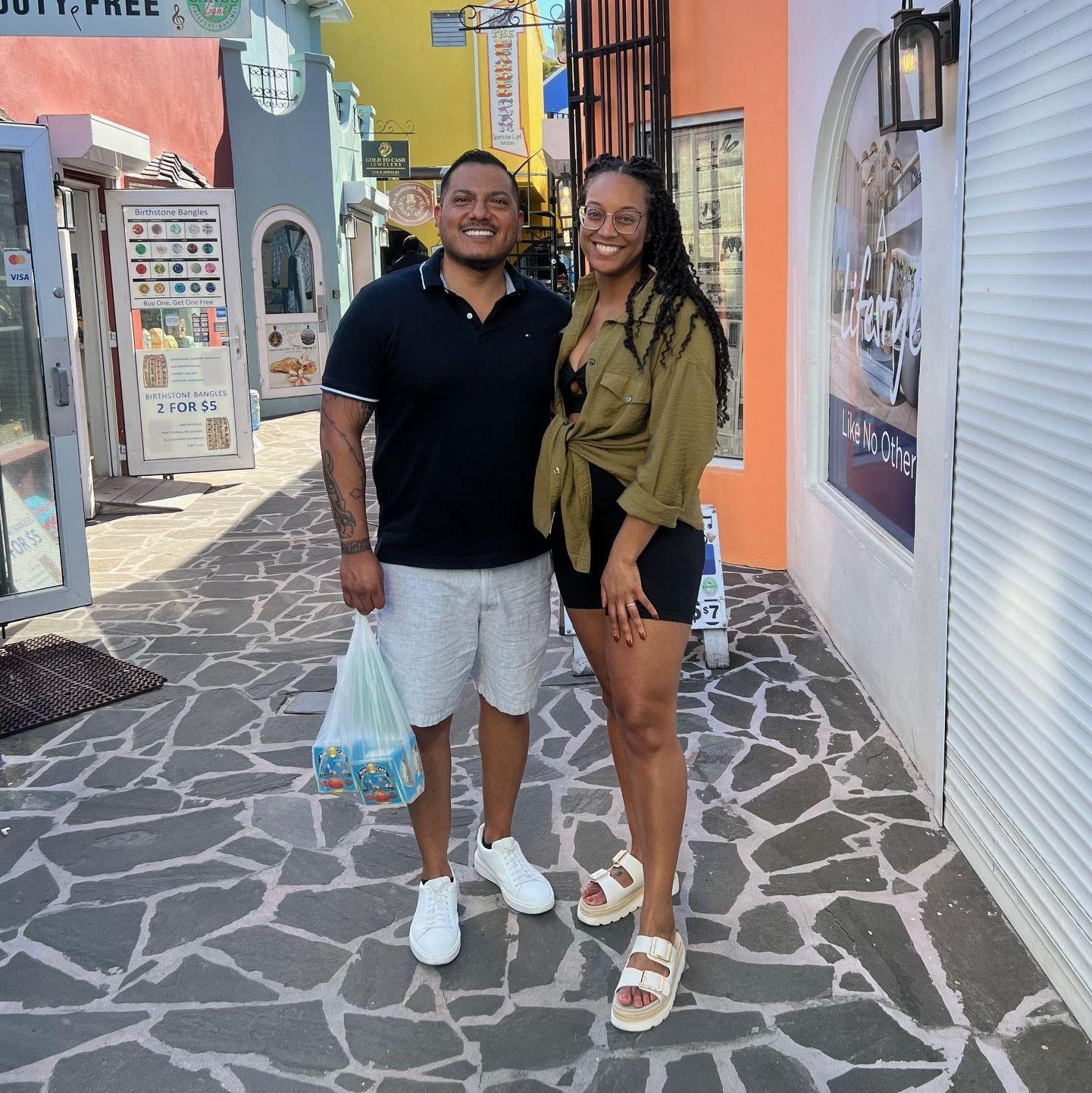 Exploring in the city of Nassau, Bahamas
