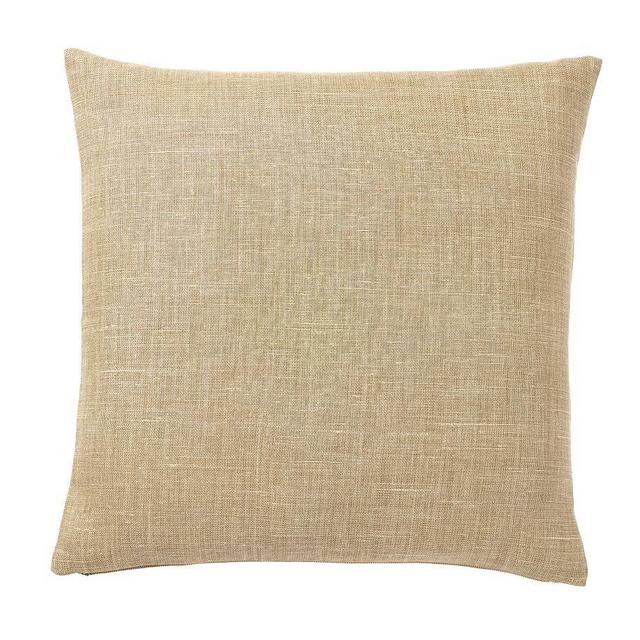 Belgian Linen Pillow Cover, 24", Straw