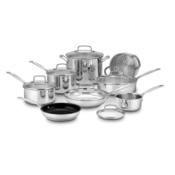 14-Piece Stainless Steel Cookware Set