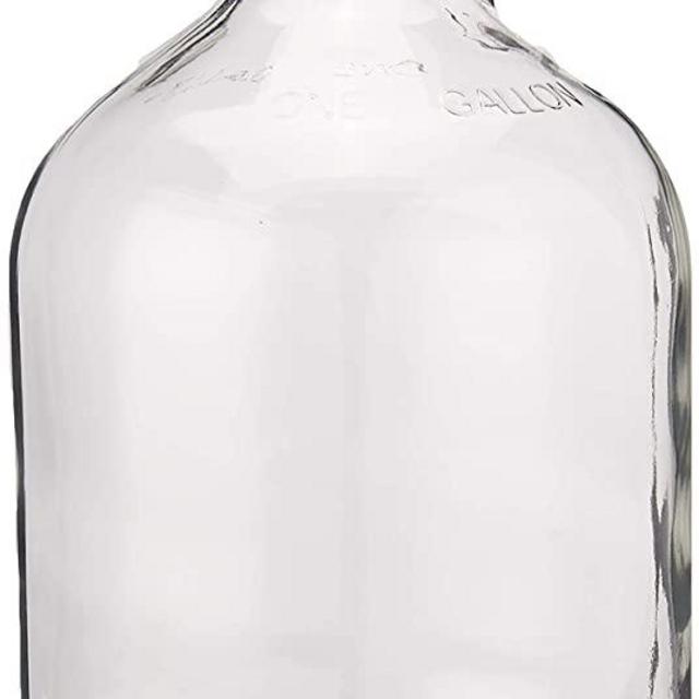 Home Brew Ohio Glass Water Bottle Includes 38 mm Metal Screw Cap, 1 gallon Capacity