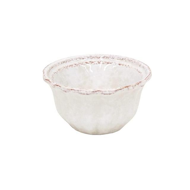 Casafina Impressions White Stoneware 4.75 Ounce Ramekin, Set of 4