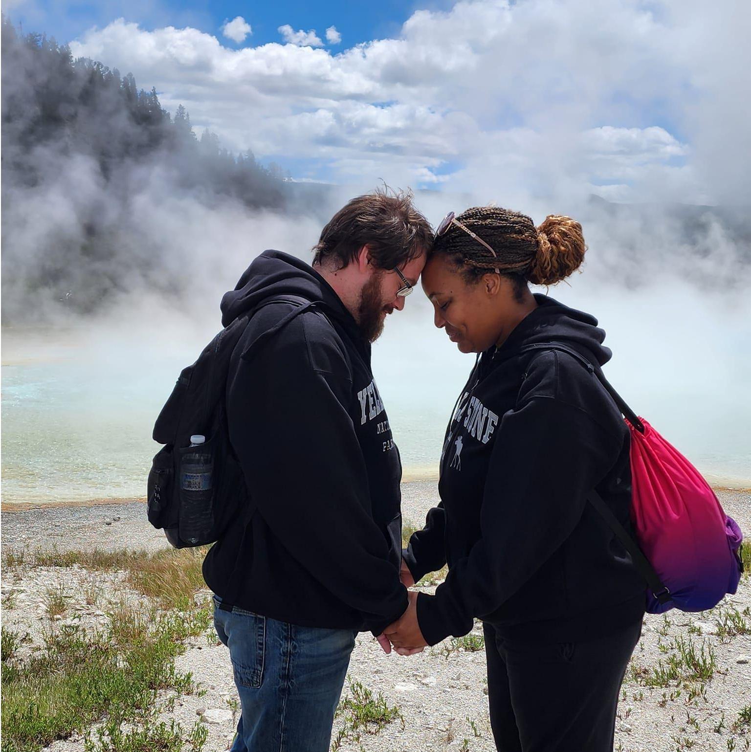 A Breathtaking Moment at The Grand Prismatic Spring!