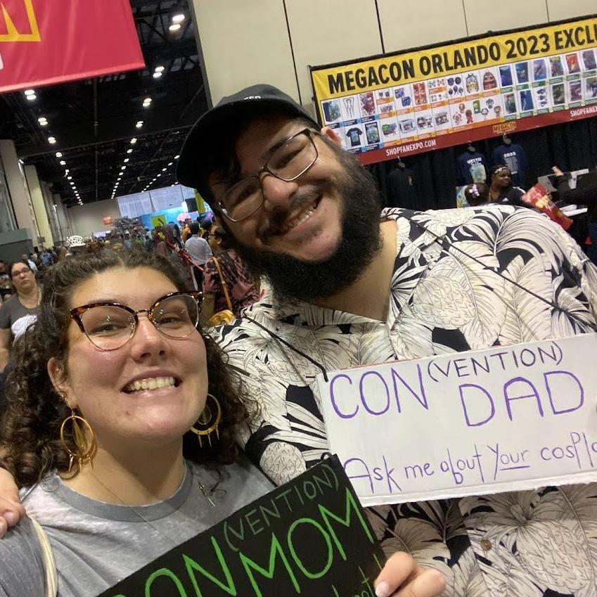 Dressed as Convention Mom and Dad for Megacon Orlando, April 2023