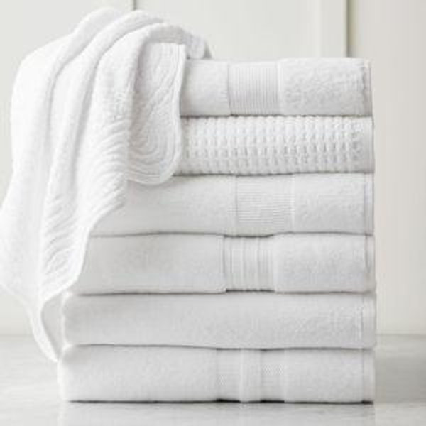 Classic Organic Bath Towel, White