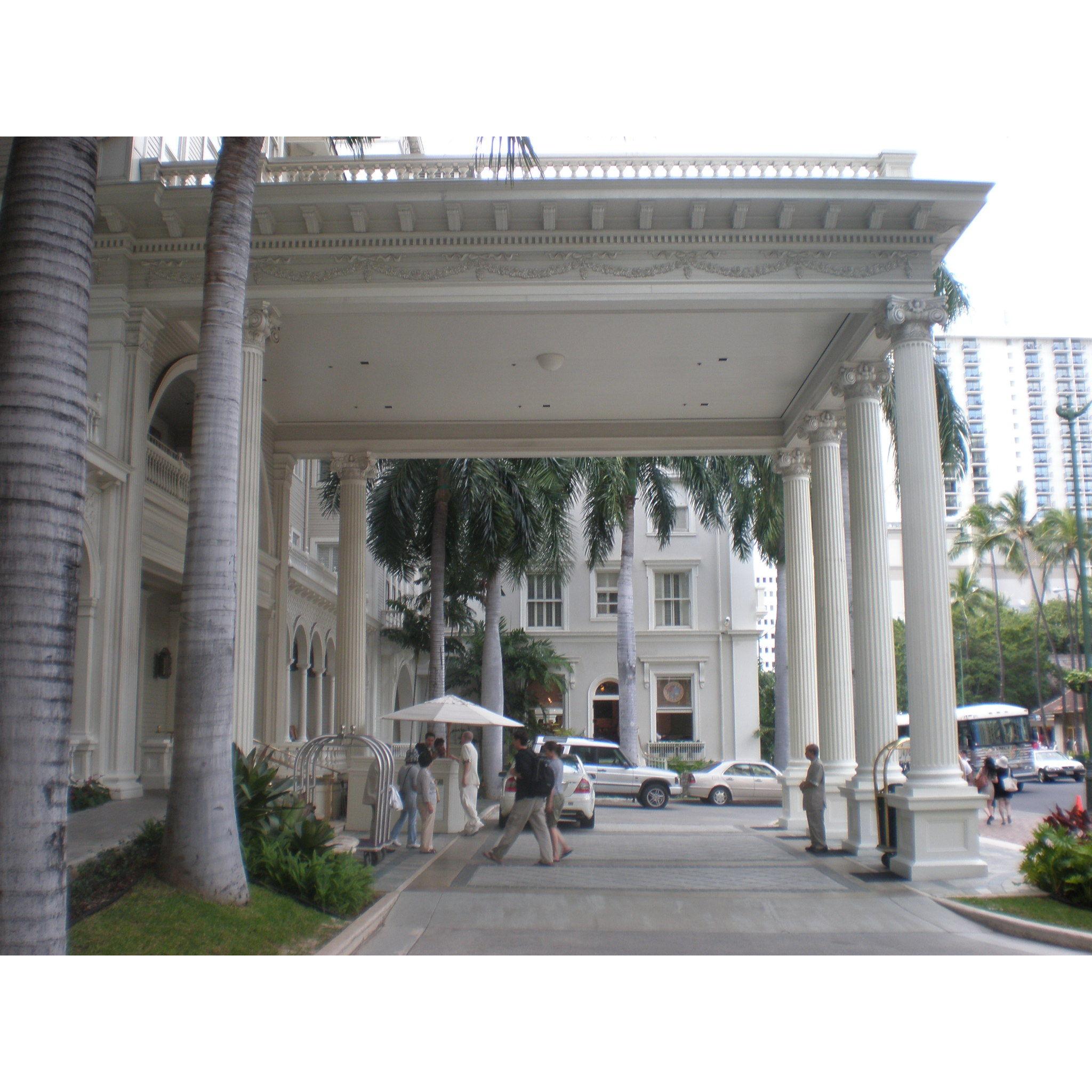 Another shot of the hotel entrance