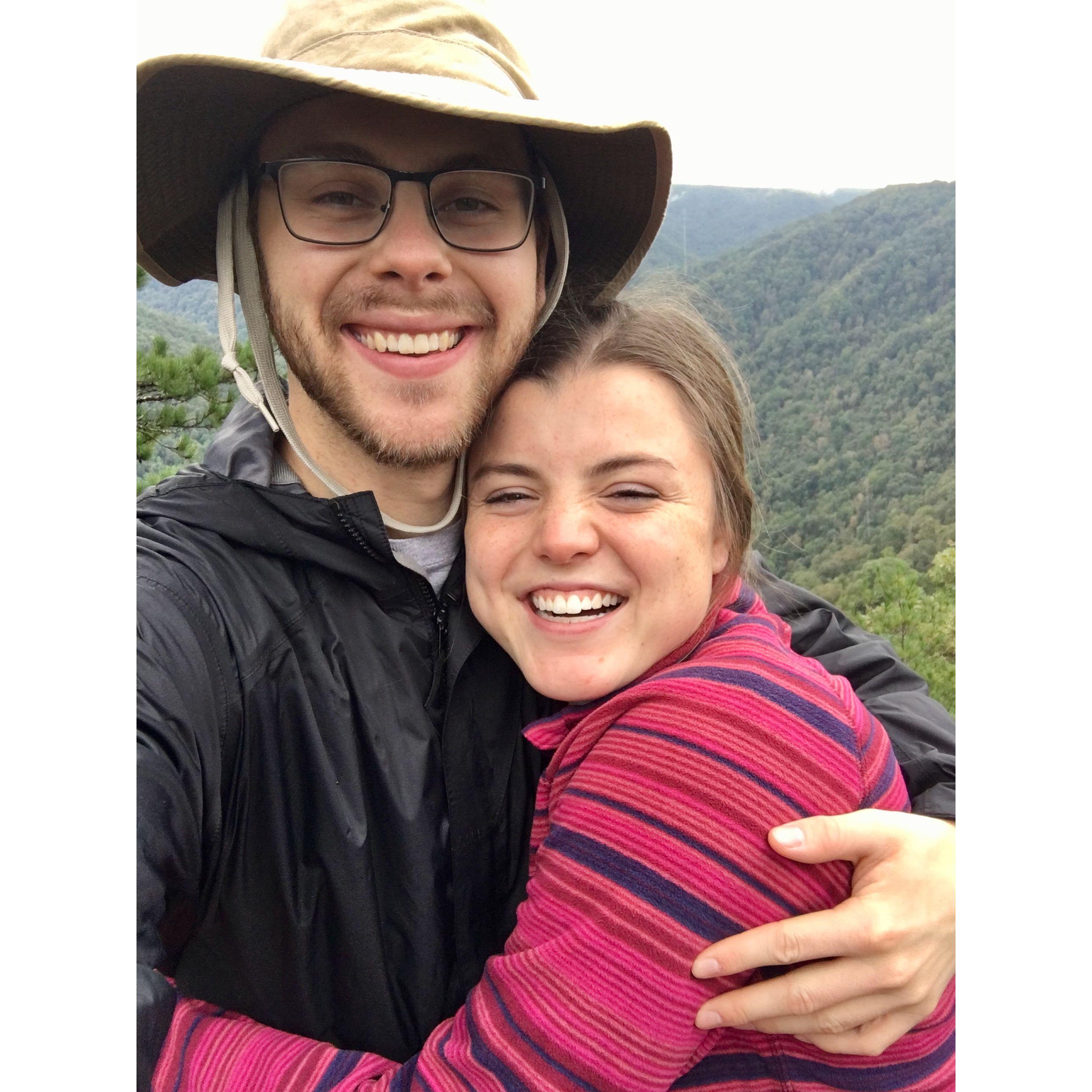 One of our many trips to visit each other when we were doing long distance