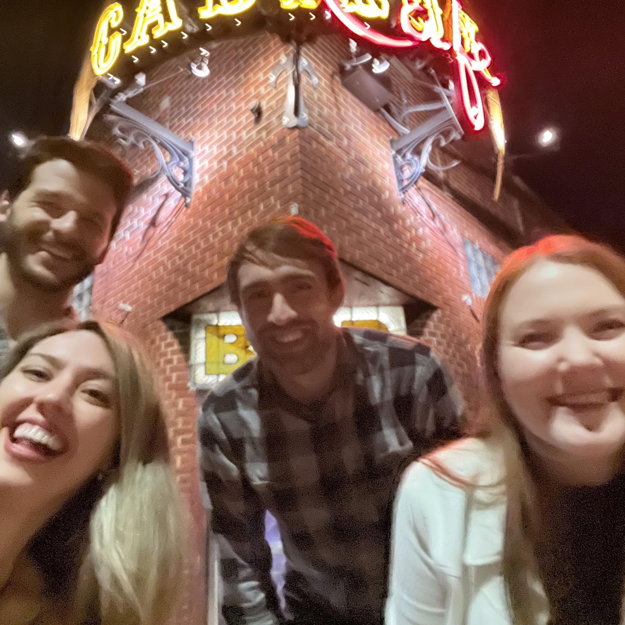 Feather bowling (fake cheese wheels instead of bowling balls) with Marisa and Cannon!