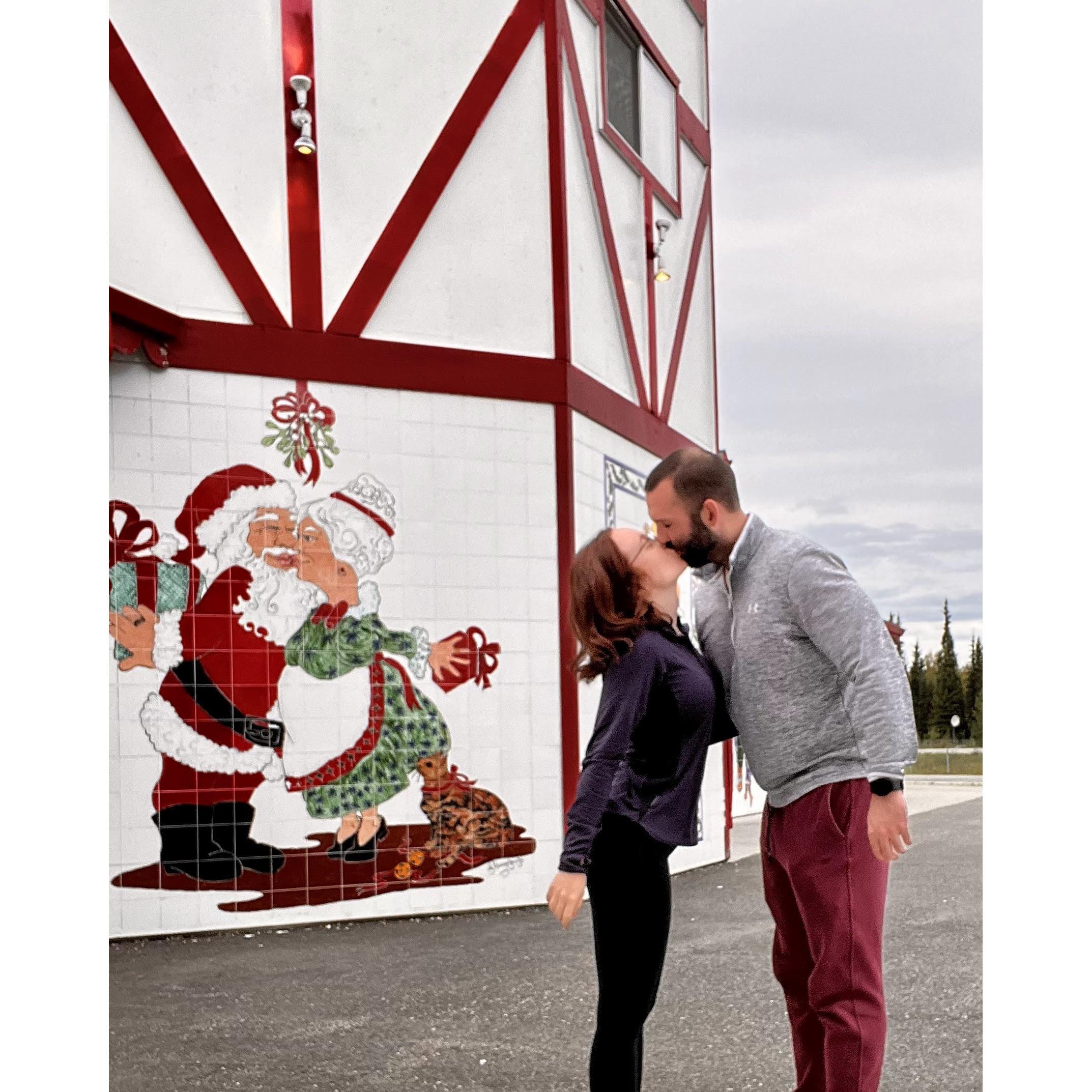 Visiting Santa's Workshop in the North Pole, AK