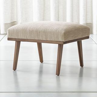 Cavett Wood Frame Ottoman