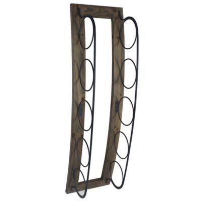 Stylecraft Artistic Wood/Metal Wall Mount Wine Rack