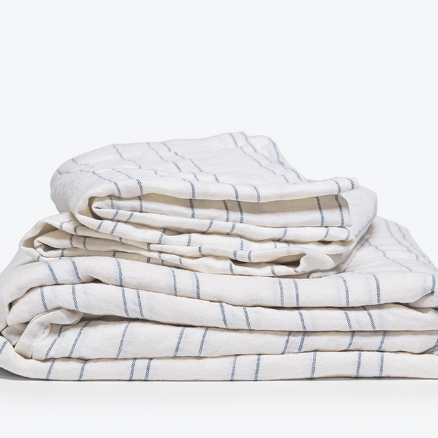 STRIPED SHEET SET HEIRLOOM LINEN SIZE KING