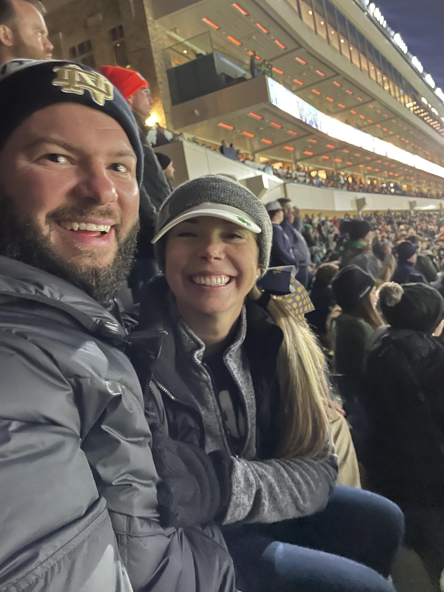 Nick’s first Notre Dame game :)