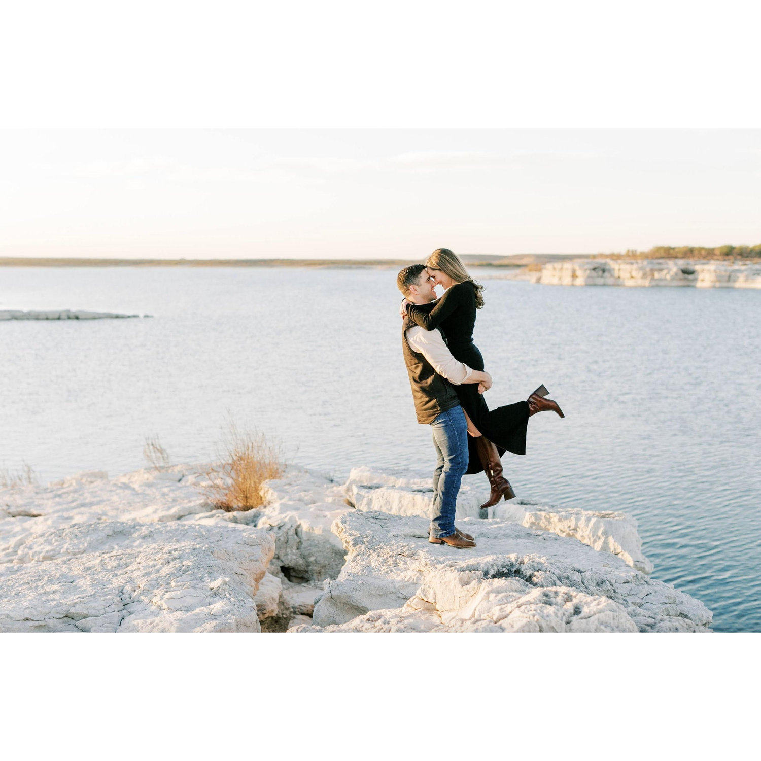 Engagement photos at Lake Amistad, Del Rio, Tx.