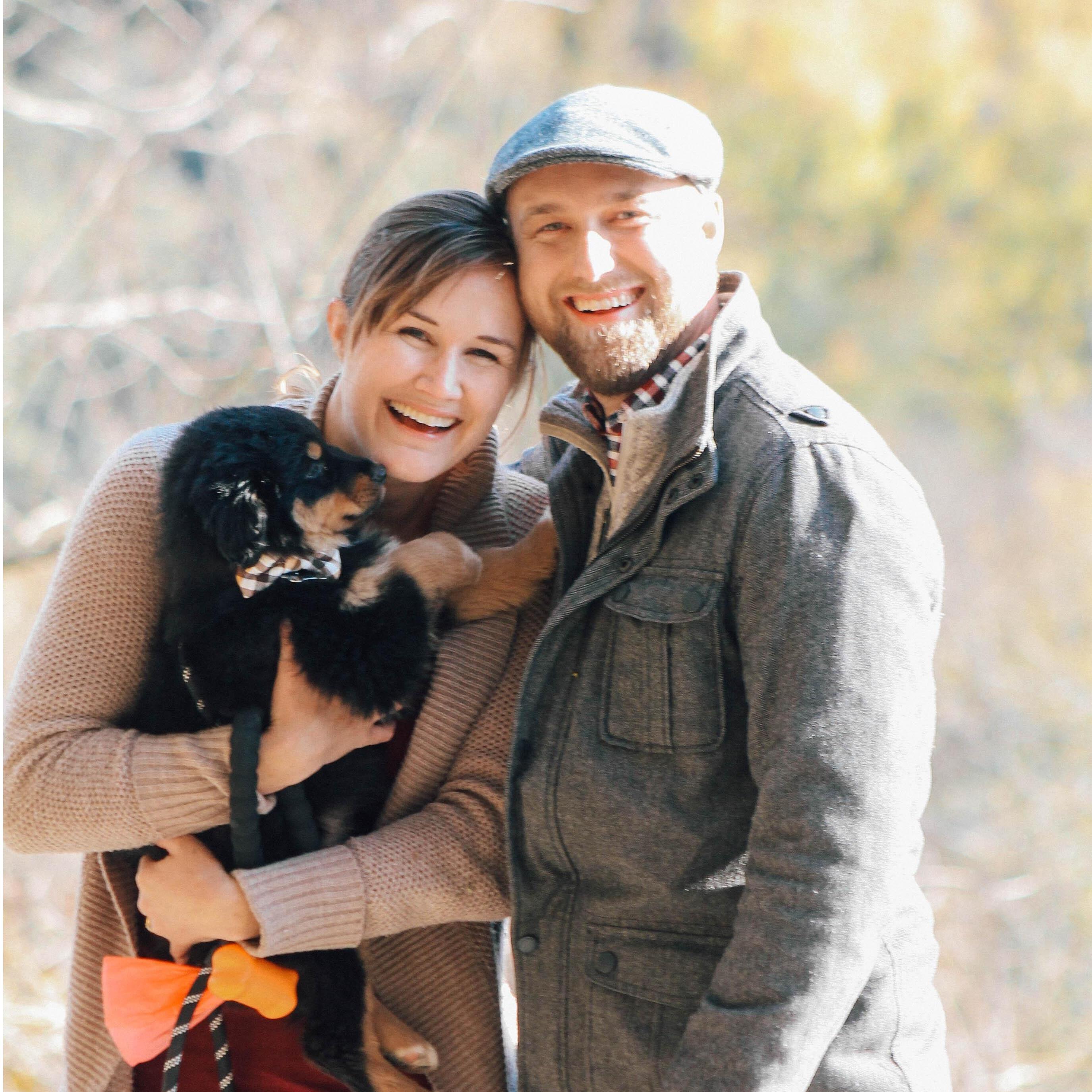First "family" photo with our little pup!