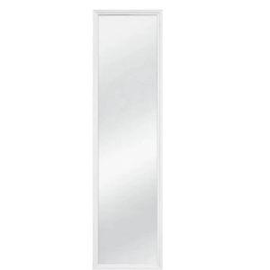 pomilerFull-Length Rectangular Mirror 13" x 49" Wall Mounted Mirror for Home Gym, Door, Bedroom, Living Room (White)