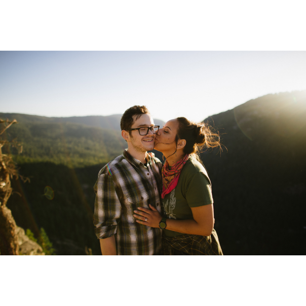 Our engagement session in Strawberry out on Lovers Leap.
Photo by Bethany Petrik Photography
