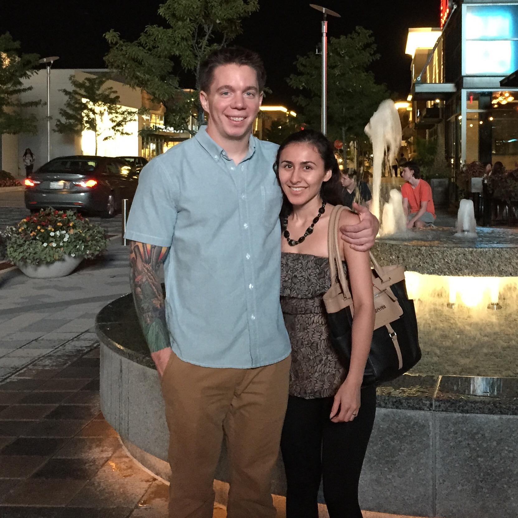 Our first date in Virginia after Tim left the Marine Corps - August 2015