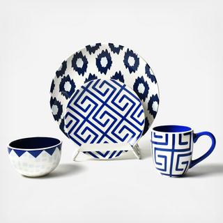 Azurite 4-Piece Place Setting, Service for 1