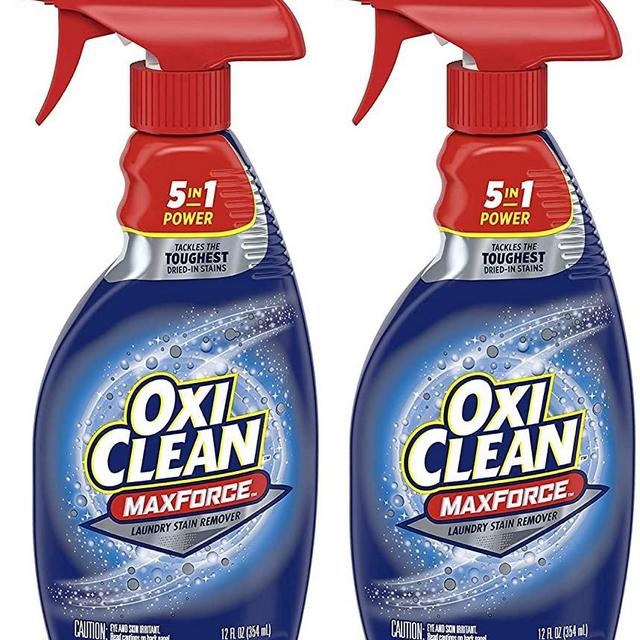 OxiClean Max Force 5 in 1 Power Laundry Stain Remover Spray, 12 oz - 2 PK