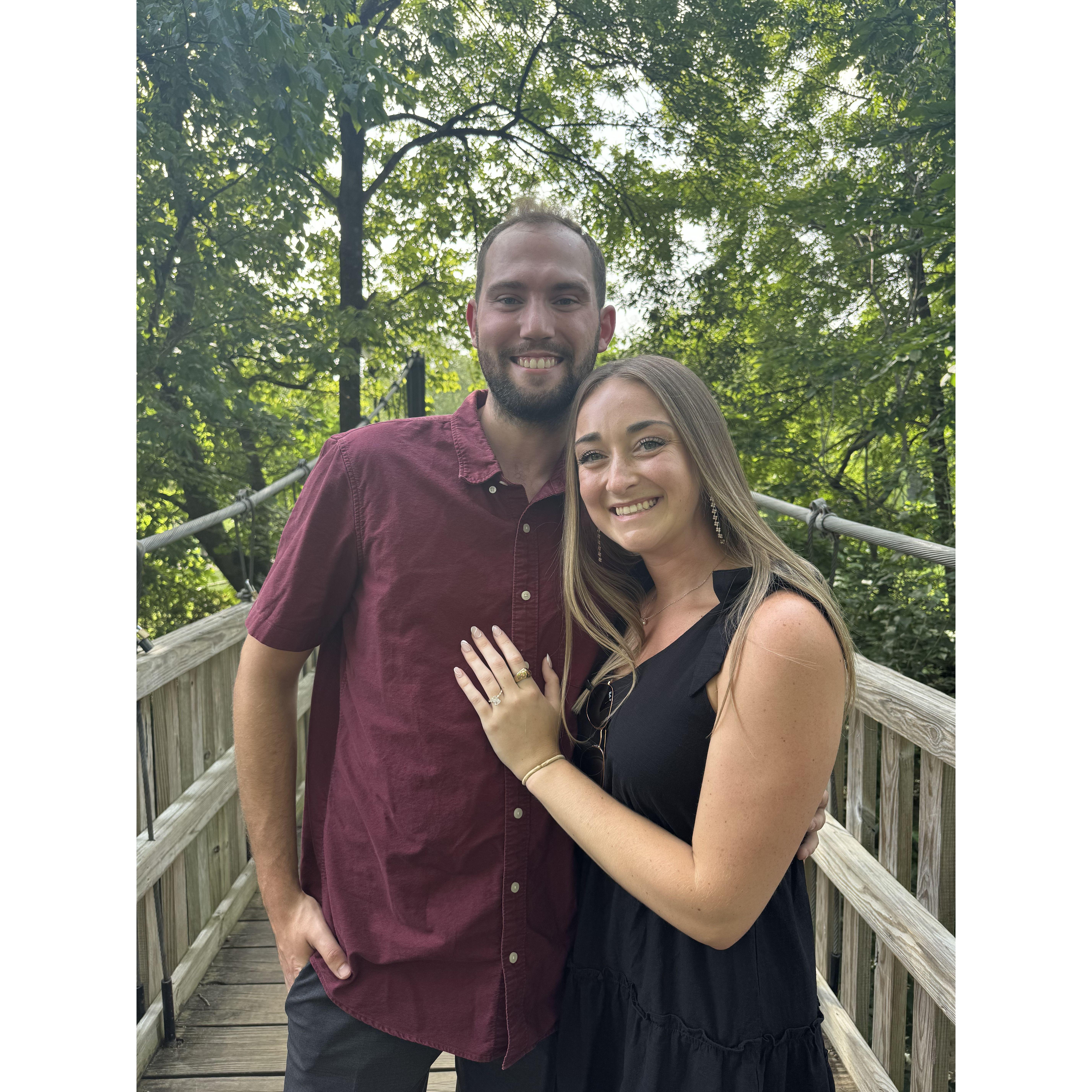 The moment we knew we were going to get to spend forever together!!!