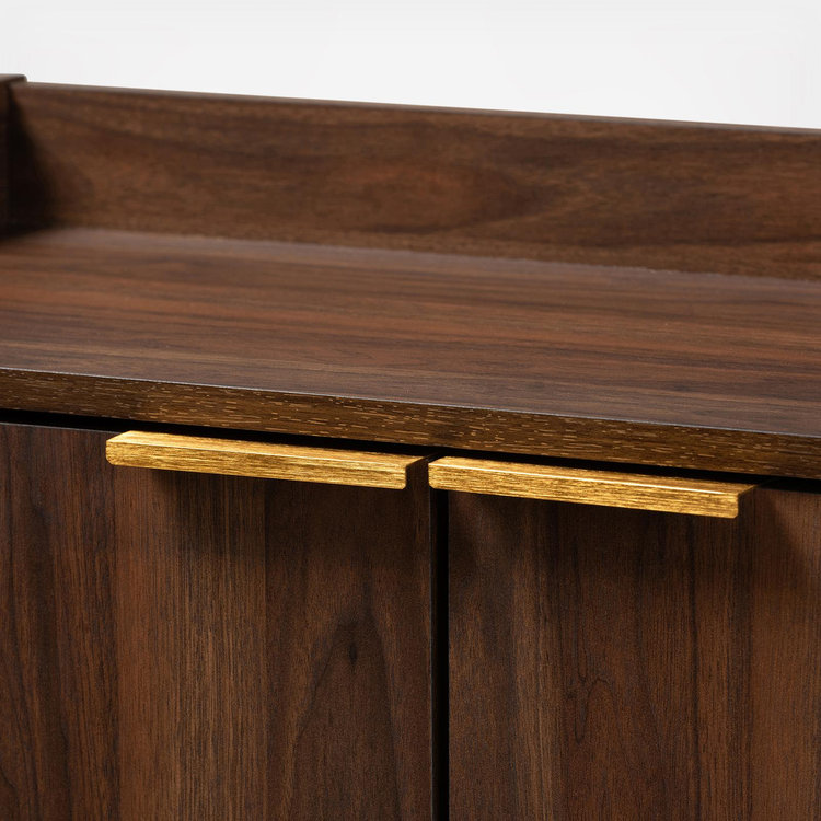 Baxton Studio, Lena Finished 5-Shelf Wood Entryway Shoe Cabinet | Zola