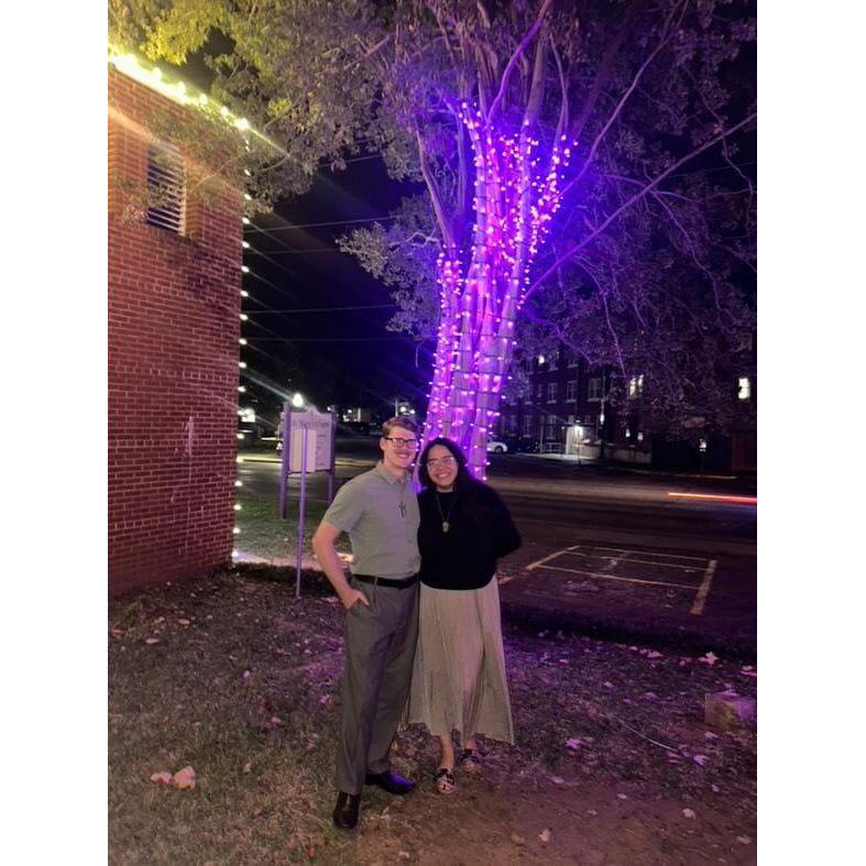 Blurry Christmas Lights Photo