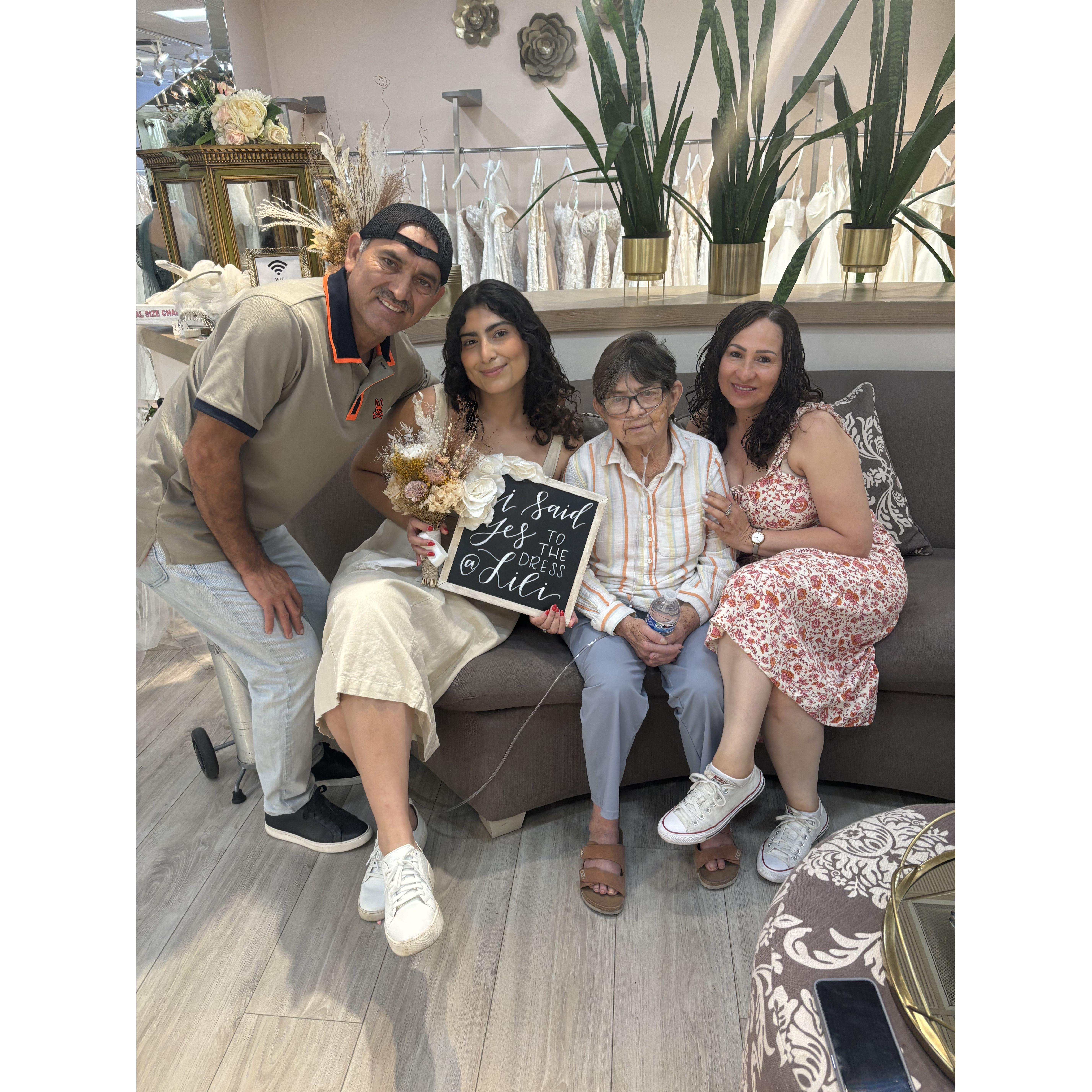 She said yes to the dress!