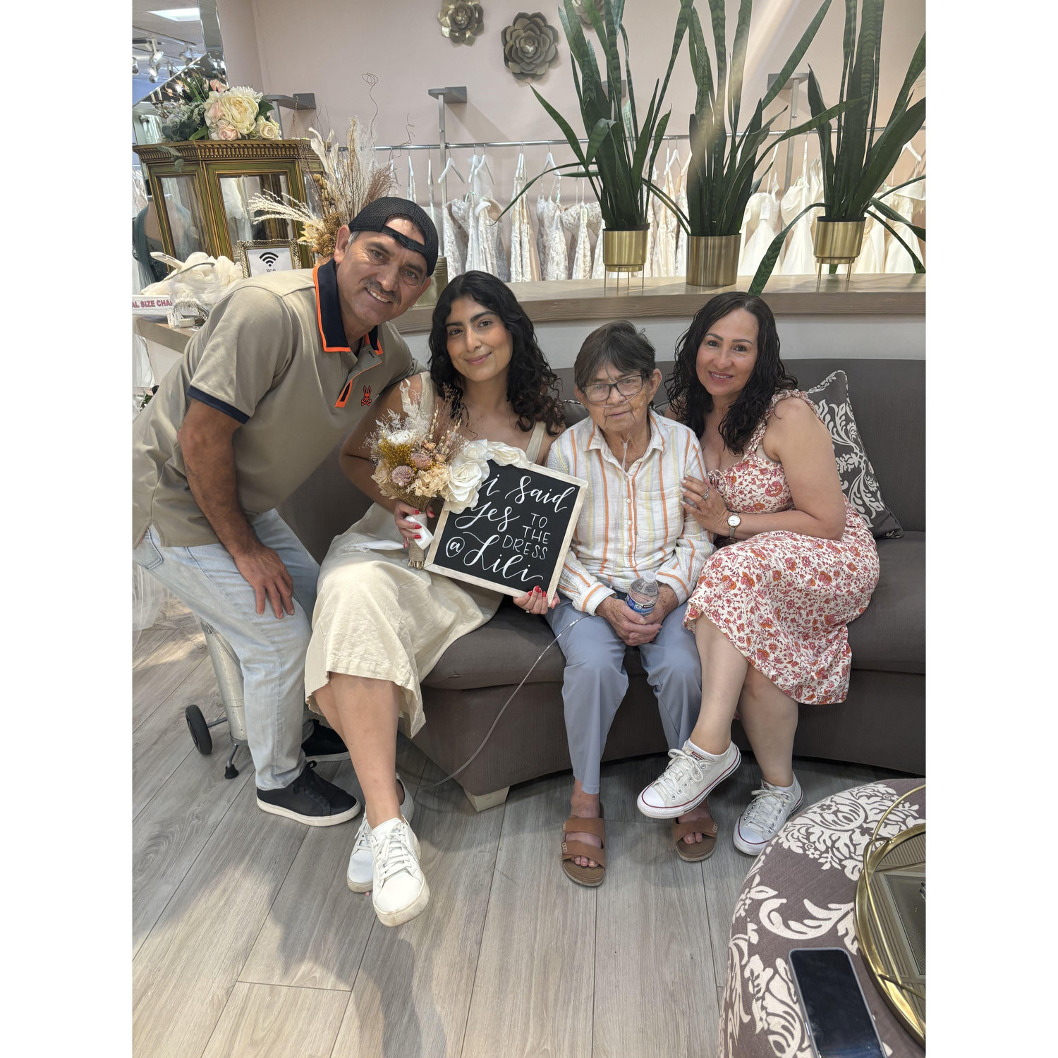 She said yes to the dress!