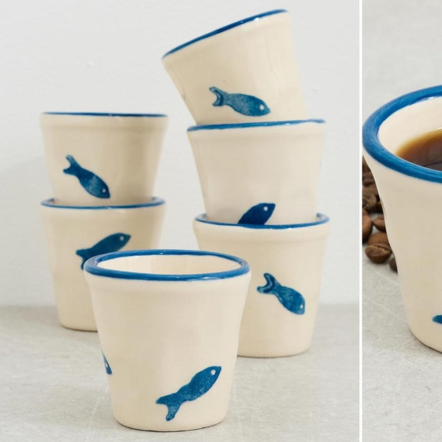Zafferano Stencil Espresso Shot Cups