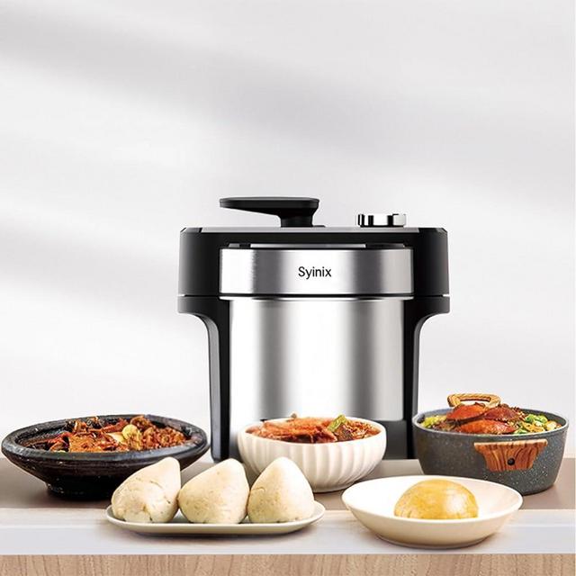 Syinix Swallow Maker Pro – Automatic African Food Swallow Mixer for Fufu, Pounded Yam, Banku, Semolina, Mashed Potato and More – Fast, Non-Stick & Easy to Clean