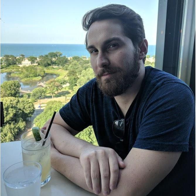 Matt's 29th Birthday in Chicago in a rooftop bar overlooking the Lincoln Park Zoo, where we had our first date.