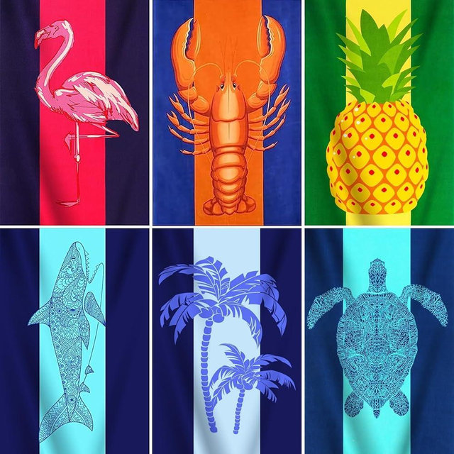 6 Packs Oversized Terry Beach Towel Set 36 x 72 Thin Extra Large Big Soft Bulk Towels Blanket Clearance XL Travel Adult Essentials Cruise Accessories Pool Camping Swim Must Haves Vacation Necessities