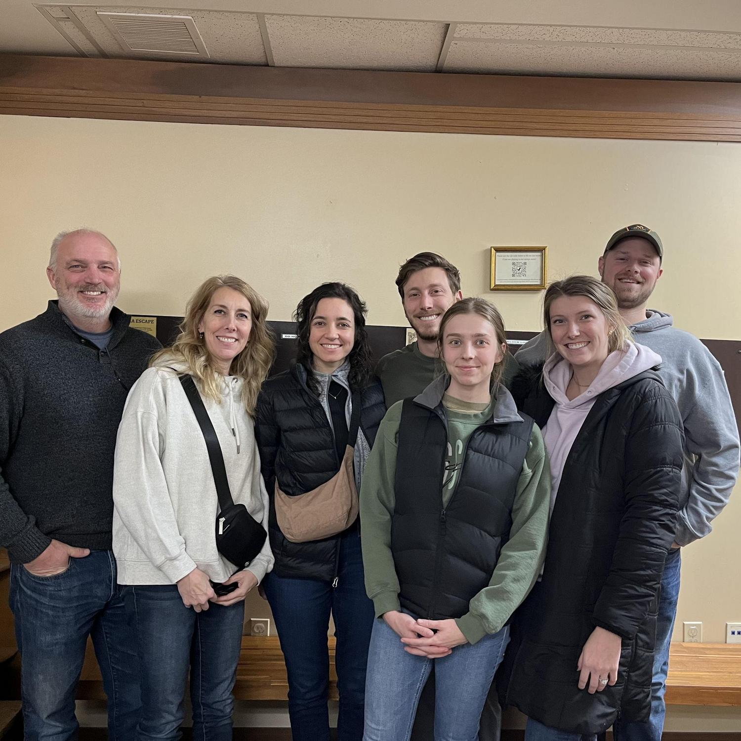 Escape room with Isaac's family