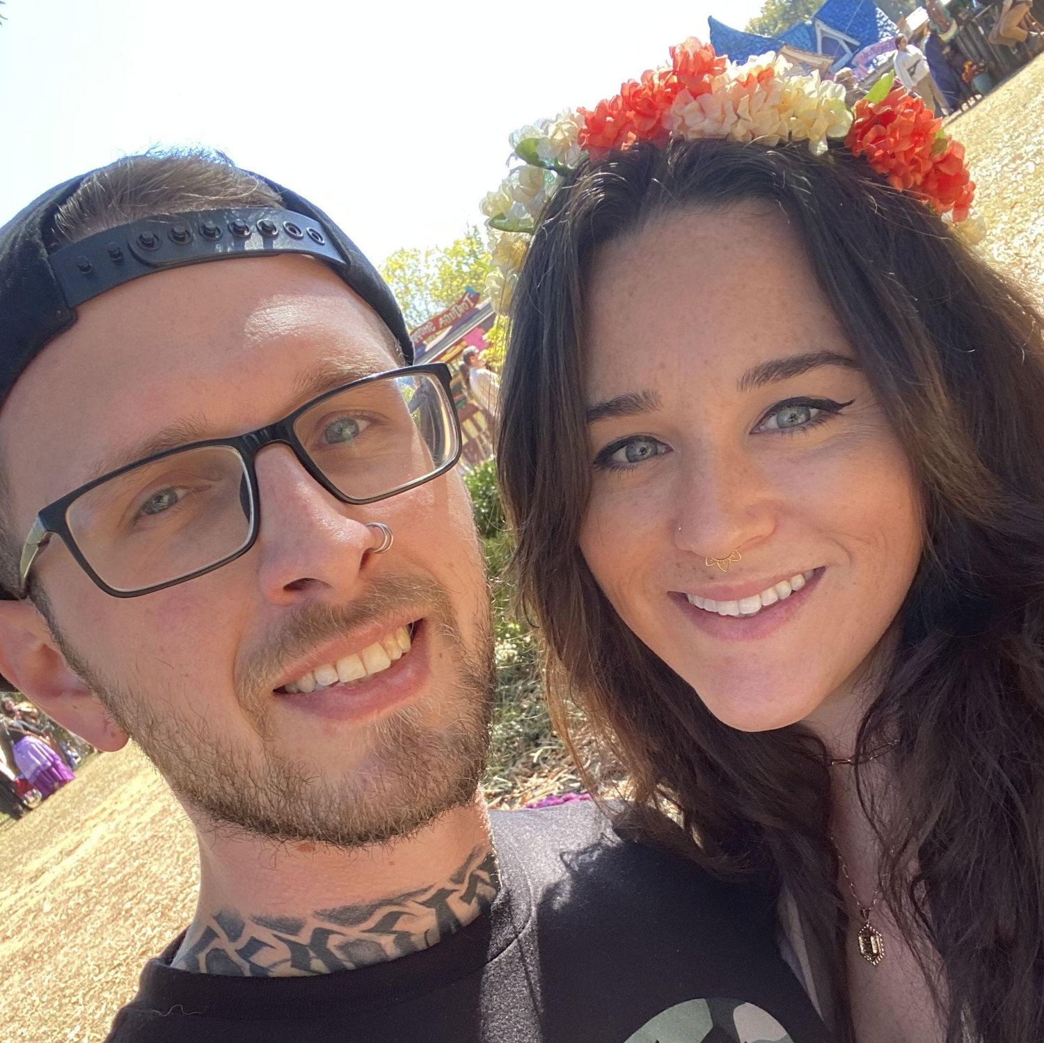 Our very first photo together, October 2022