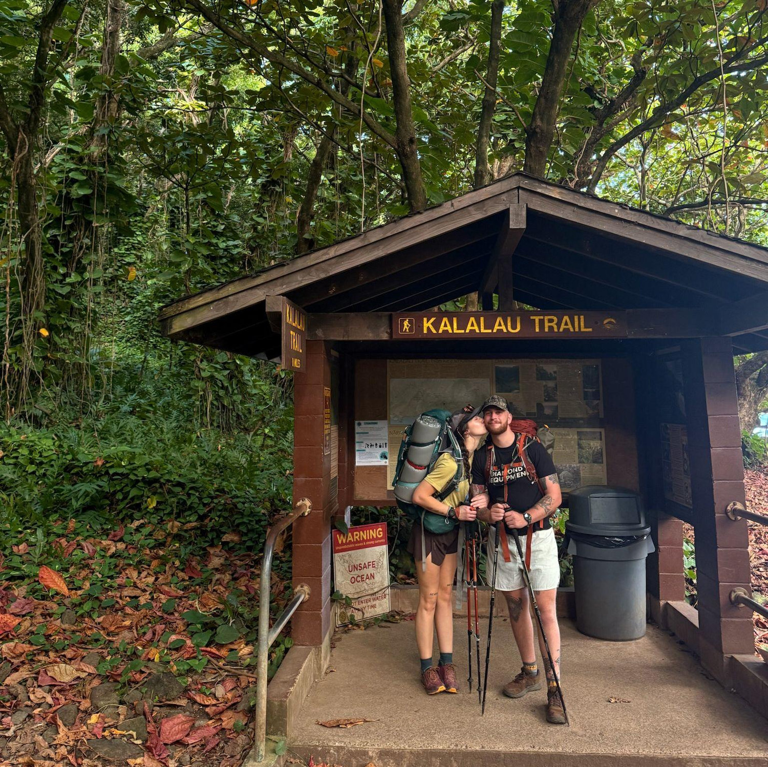 Trailhead in Kauai.