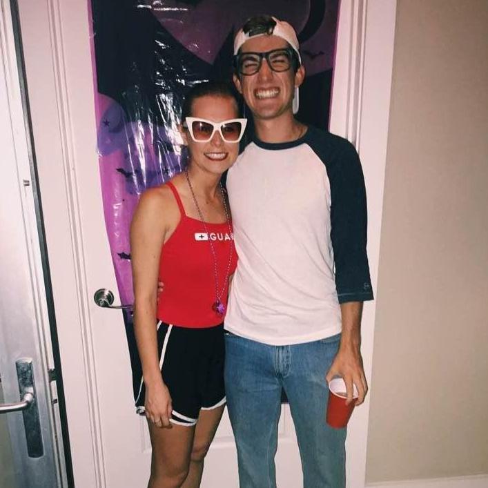 Sophomore year halloween as Wendy Peffercorn and Squints