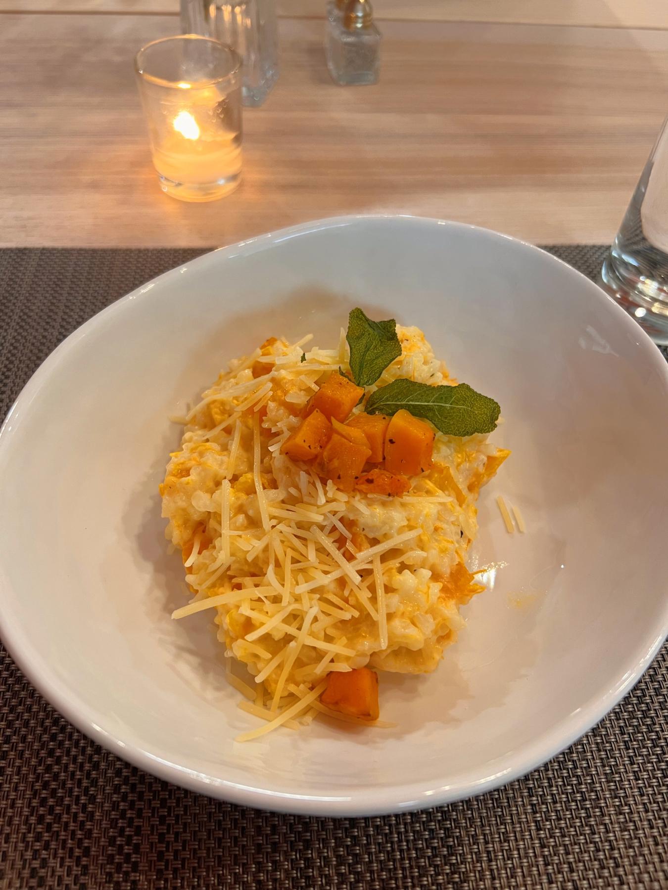 Butternut Squash Risotto with Fried Sage