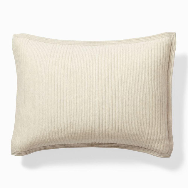 Cotton Cloud Jersey Standard Sham, Oatmeal