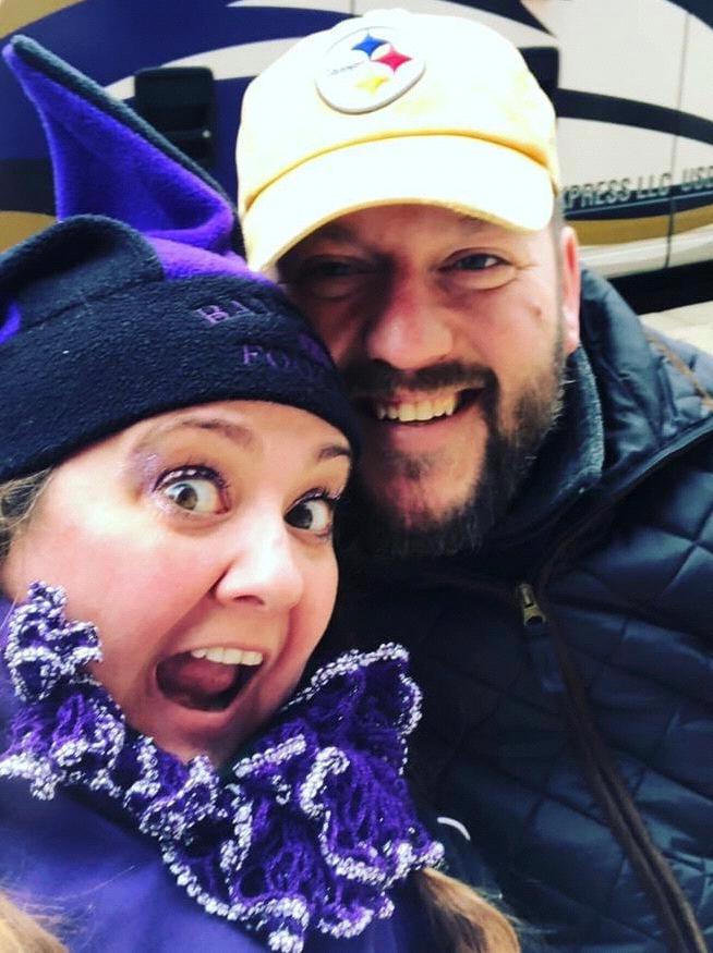 It’s always an interesting football season: one Ravens v. Steelers games are our favorite games 💜🖤💛🖤