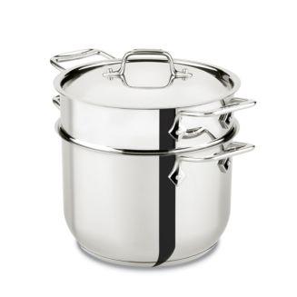 All-Clad Gourmet Accessories 6-Quart Pasta Pot with Lid, Stainless Steel