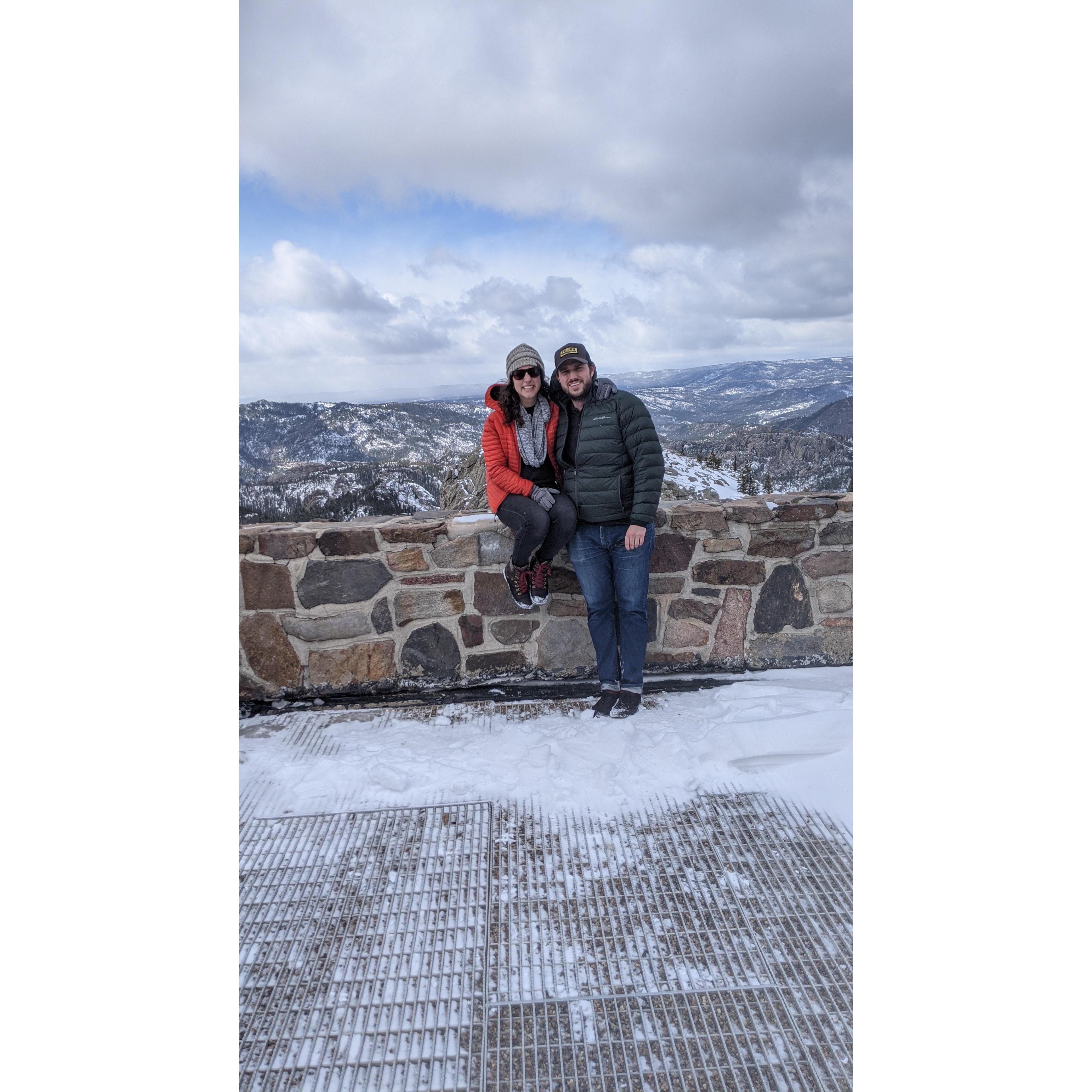 March 2021: Hiked with our friends to an awesome castle (aka fire watch tower built in 1800s) on Black Elk Peak in SD. Also saw Mount Rushmore that weekend!