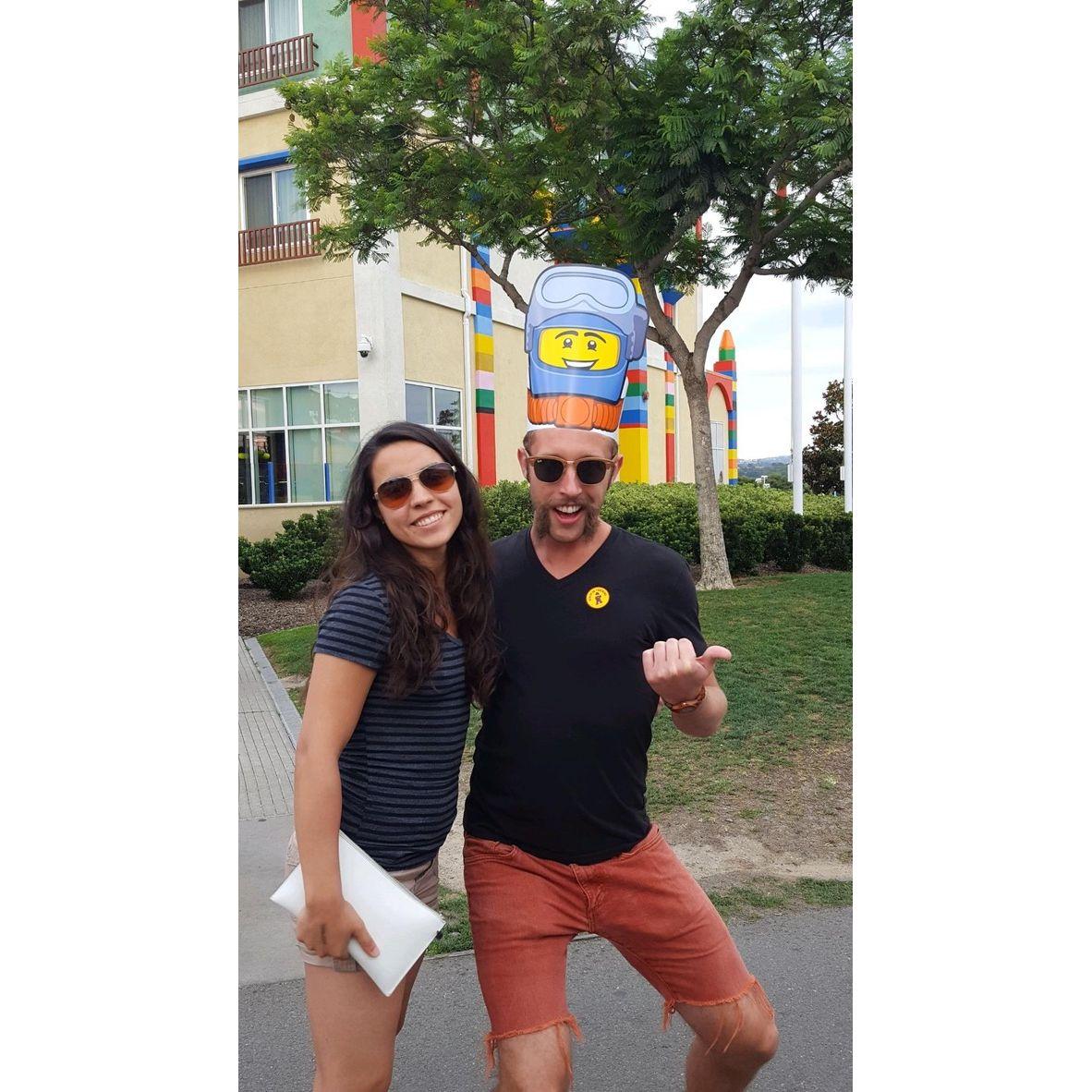 This Legoland trip was the first time Troy met Mel's niece and nephew. Mel's niece (2 years old at the time) pretended to fart on Troy all afternoon!
