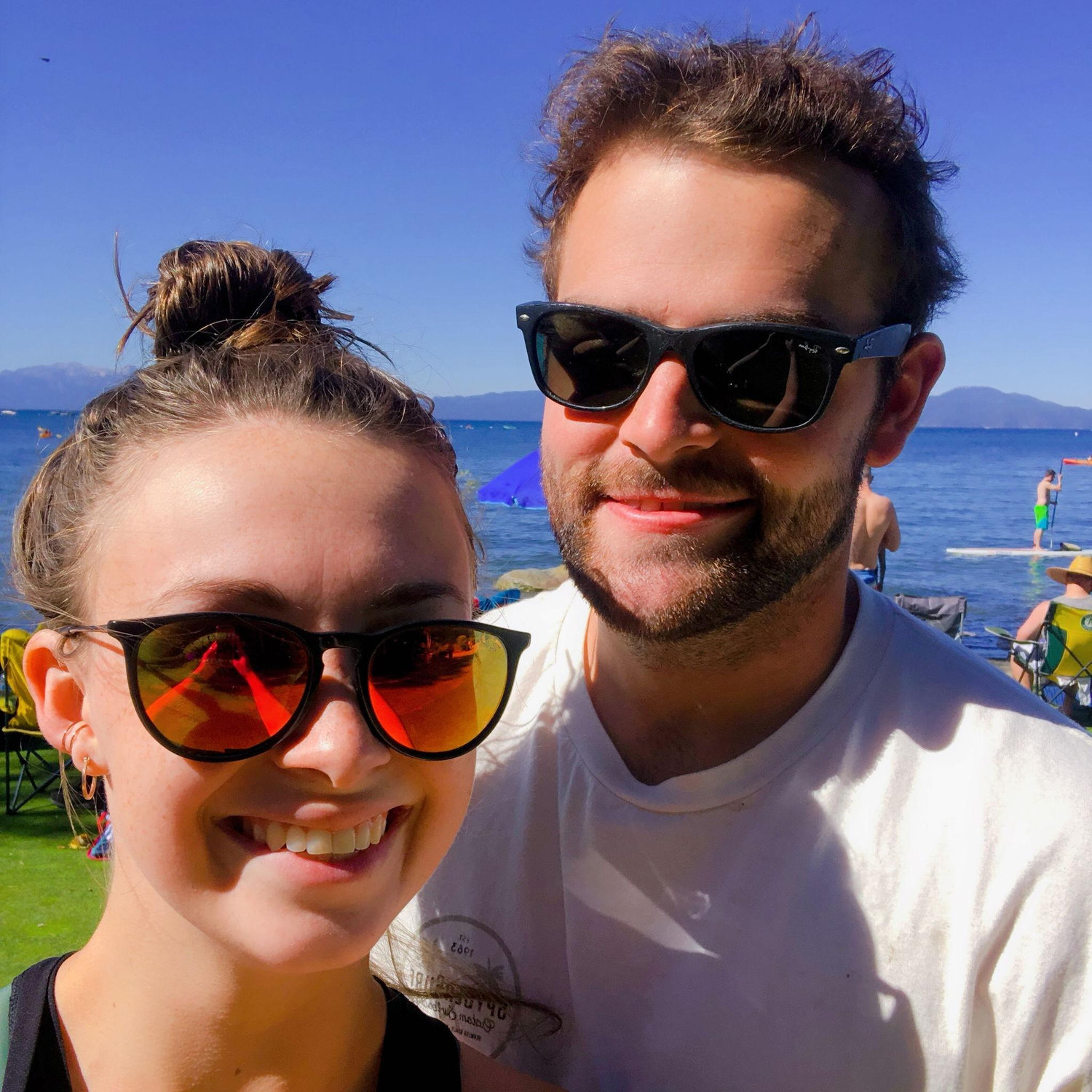 Taken right after a swim in the cold waters of Lake Tahoe
