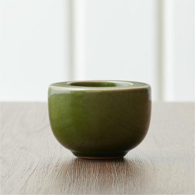 Array Green Ceramic Tealight Holder