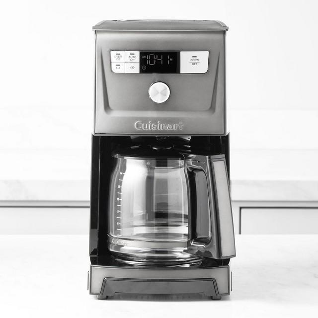 Cuisinart PerfecTemp 14 Cup Programmable Coffee Maker with Glass Carafe, Black Stainless