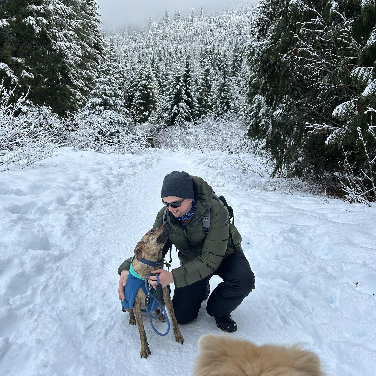Wintertime hikes with the pups are the best! 2025 Gold Creek Pond