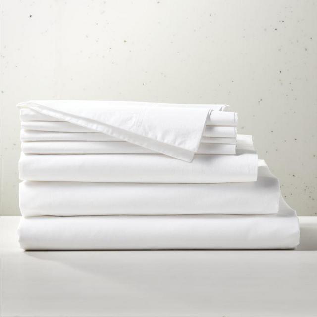Cotton Percale 400 Thread Count White Bundle King