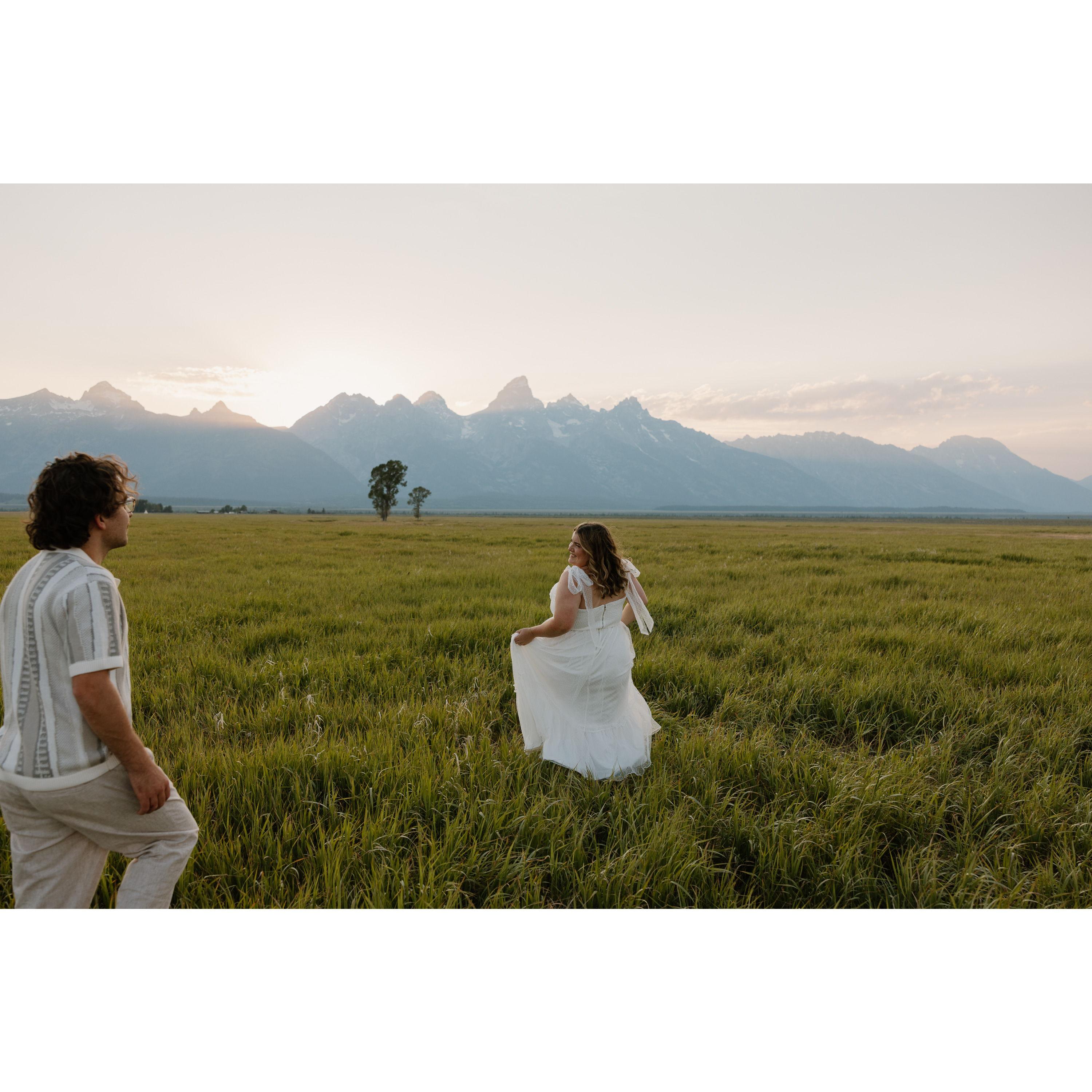 Our magical engagement session at Teton National Park!